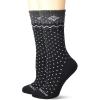Columbia Women’s Womens Wide Stripe Wool Crew 2 Pair(Black)