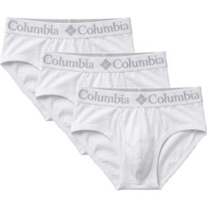 Columbia Men’s 3 Pack 95/5 Cotton Stretch Brief(White)