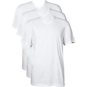 Columbia Men’s 3 Pack Cotton V-Neck T-Shirt(White)