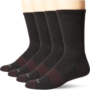 Columbia Men’s 4 Pack Everyday Crew Socks(Black Heather (4 Pairs))
