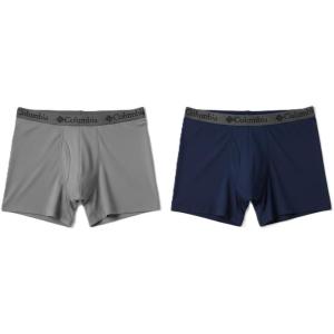 Columbia Men’s [Amazon Exclusive] Big & Tall Support Pouch Boxer Brief Underwear 4-Pack(Navy/Grey)