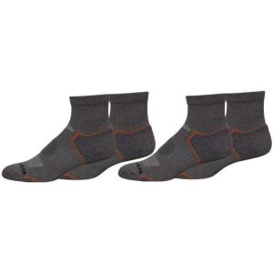 Columbia Men’s Balance Point Walking Quarter Crew Socks Multipack(Dark Grey (4 Pairs))