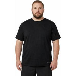Columbia Men’s Big & Tall Cotton Stretch Crew Neck Tee(Black)