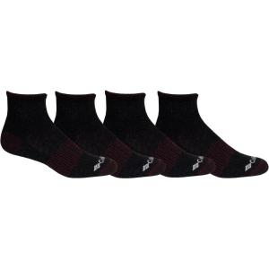 Columbia Men’s Everyday Quarter Socks Multipack(Black (4 Pairs))