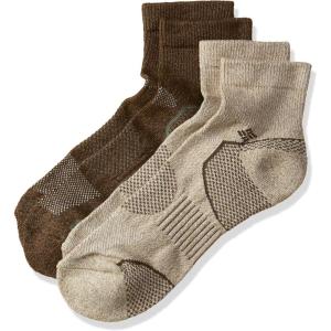 Columbia Men’s Everyday Quarter Socks Multipack(Khaki brown)