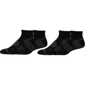 Columbia Men’s Low Cut Omni Wick Balance Point Walking Socks 4-pack(Black (4 Pairs))