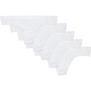 Columbia Women’s 4-way Stretch Cotton Thong 5-pack(White)