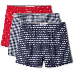Columbia mens Pfg Woven Boxer Short 3 Pack(Navy/Red)