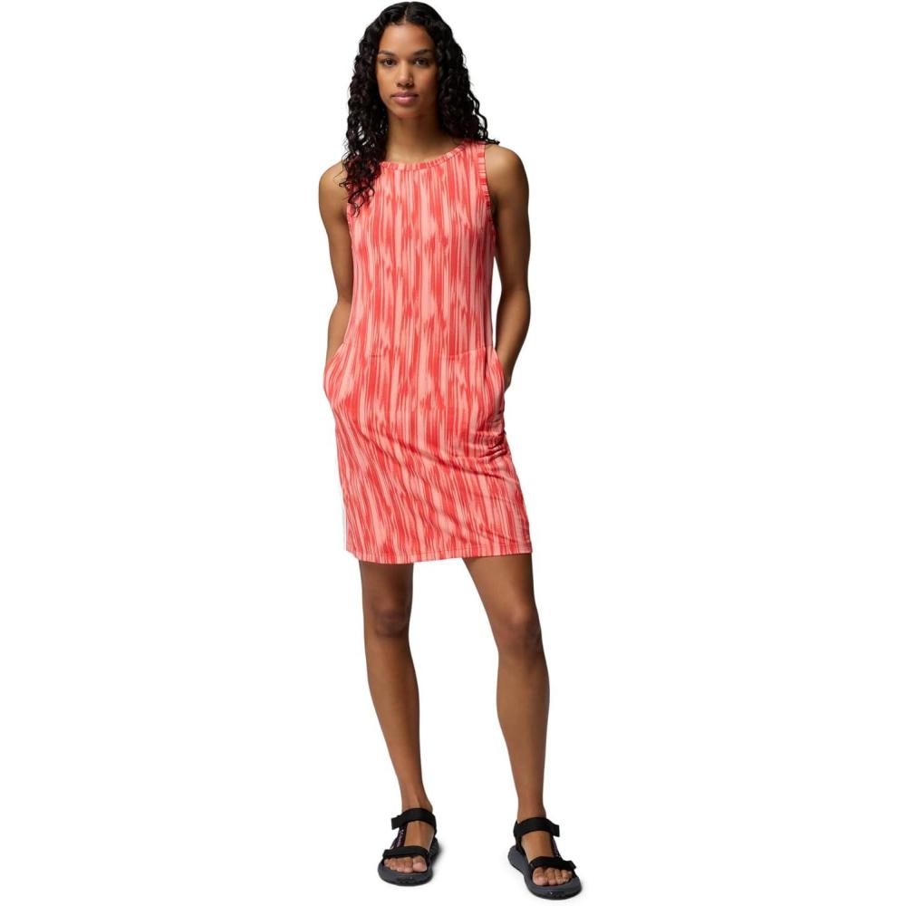 imageColumbia Womens Chill River Printed DressPoppy RedShimmer