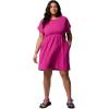 Columbia Women’s Chill River Short Sleeve Dress(Fuchsia)