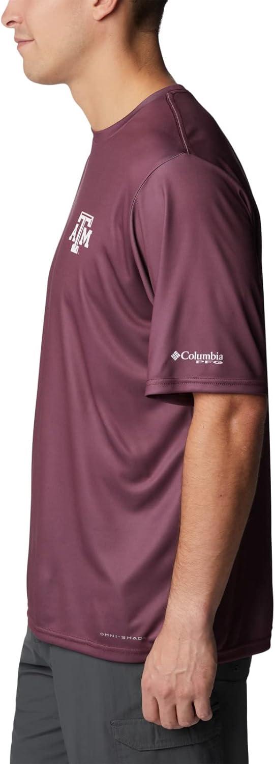 imageColumbia Mens Collegiate Terminal Tackle SS ShirtTam Deep Maroon