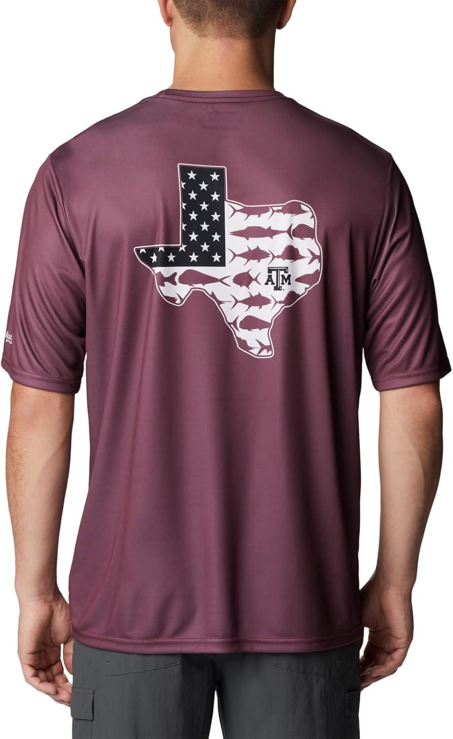 imageColumbia Mens Collegiate Terminal Tackle SS ShirtTam Deep Maroon