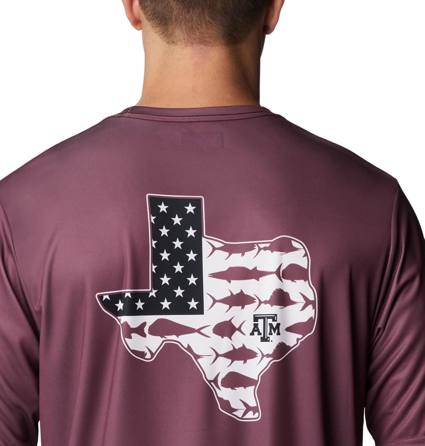 imageColumbia Mens Collegiate Terminal Tackle SS ShirtTam Deep Maroon
