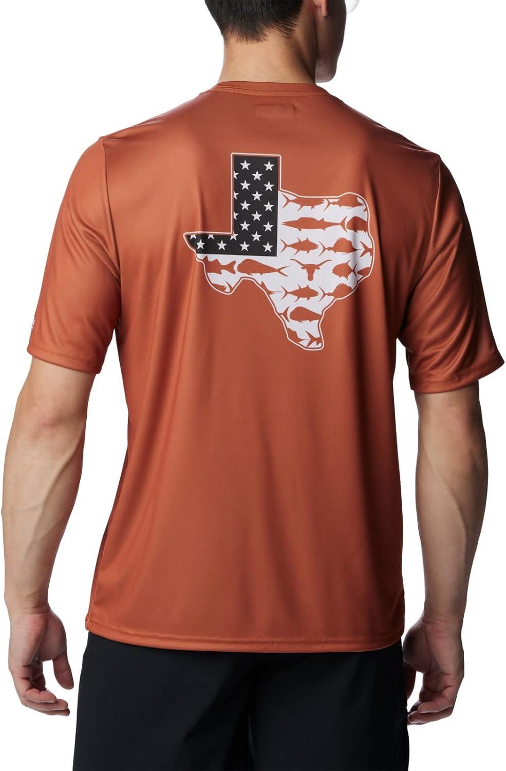 imageColumbia Mens Collegiate Terminal Tackle SS ShirtTex Cedar