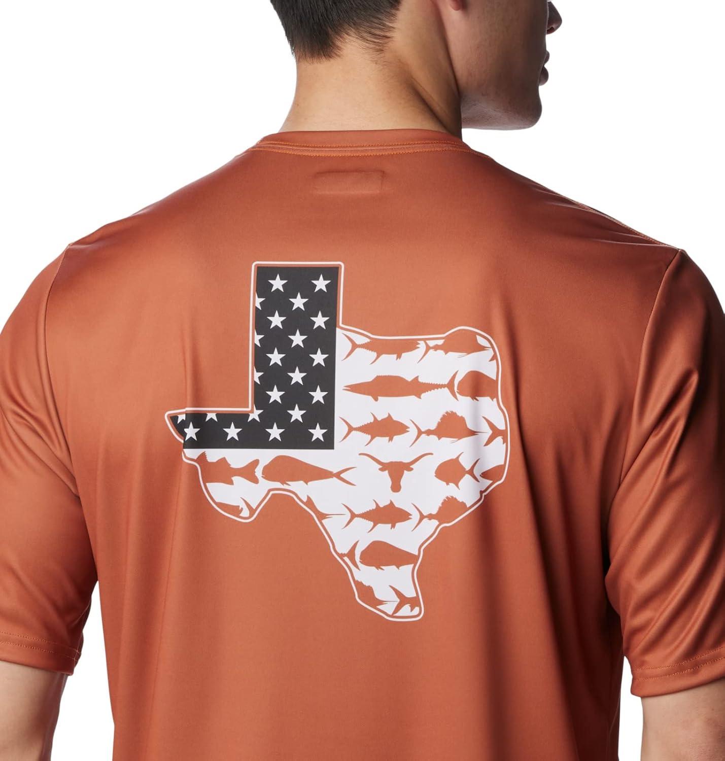 imageColumbia Mens Collegiate Terminal Tackle SS ShirtTex Cedar