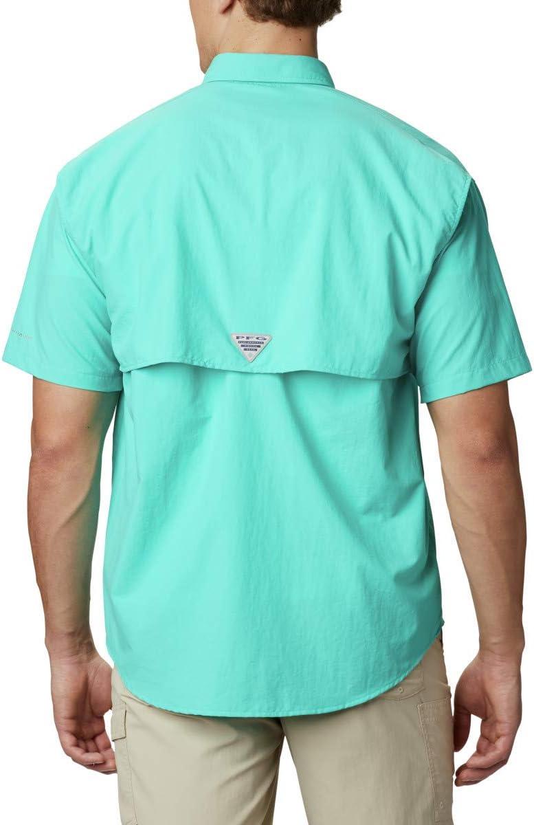 imageColumbia Mens PFG Bahama II Short Sleeve Fishing ShirtBright Aqua