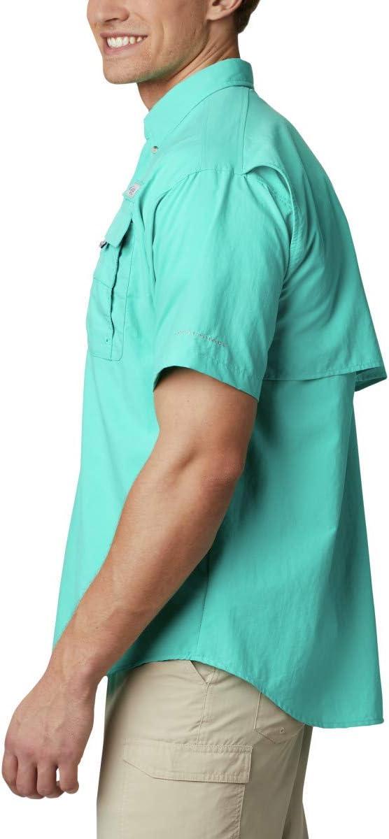 imageColumbia Mens PFG Bahama II Short Sleeve Fishing ShirtBright Aqua
