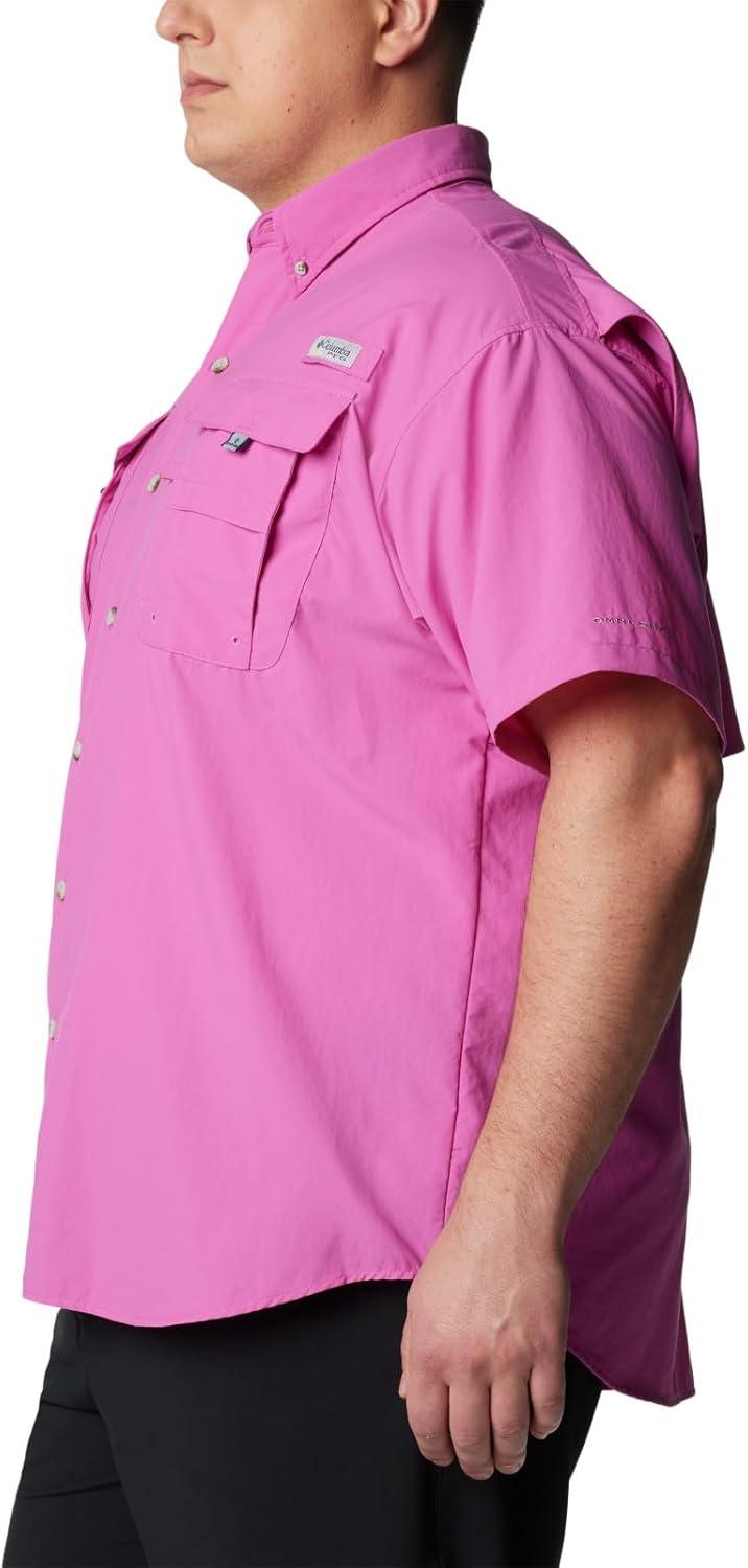 imageColumbia Mens PFG Bahama II Short Sleeve Fishing ShirtBright Lavender