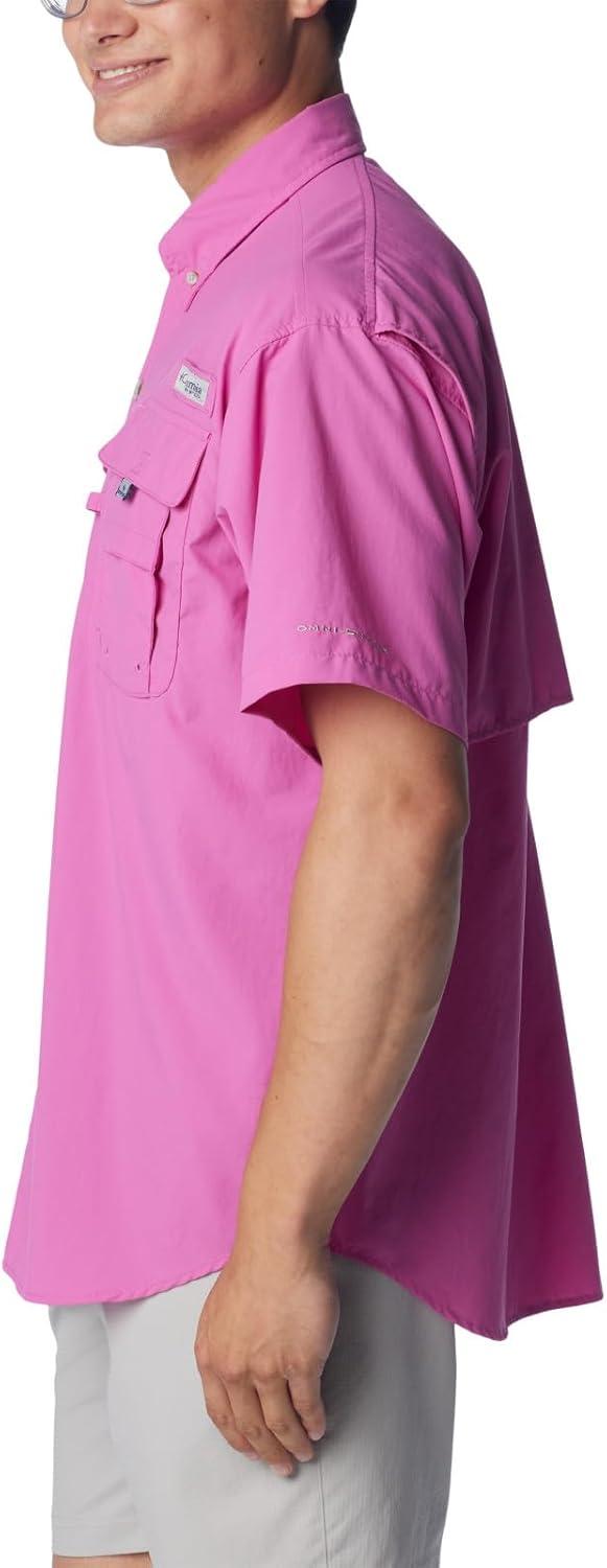 imageColumbia Mens PFG Bahama II Short Sleeve Fishing ShirtBright Lavender