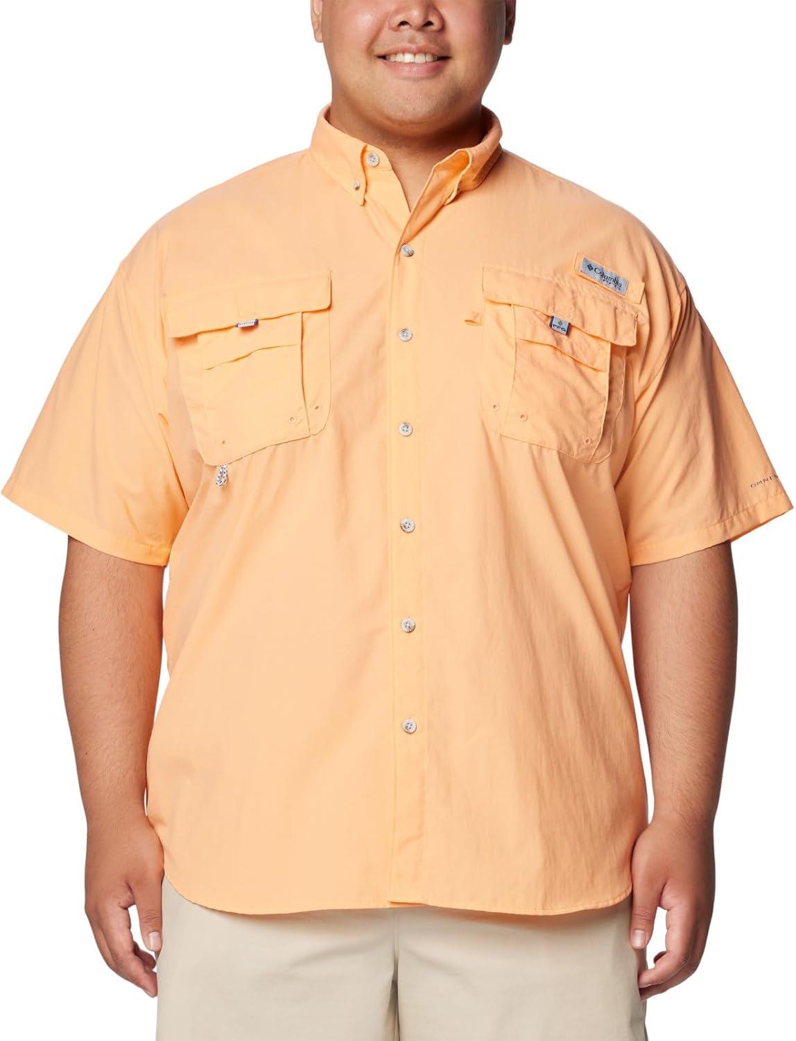 imageColumbia Mens PFG Bahama II Short Sleeve Fishing ShirtBright Nectar