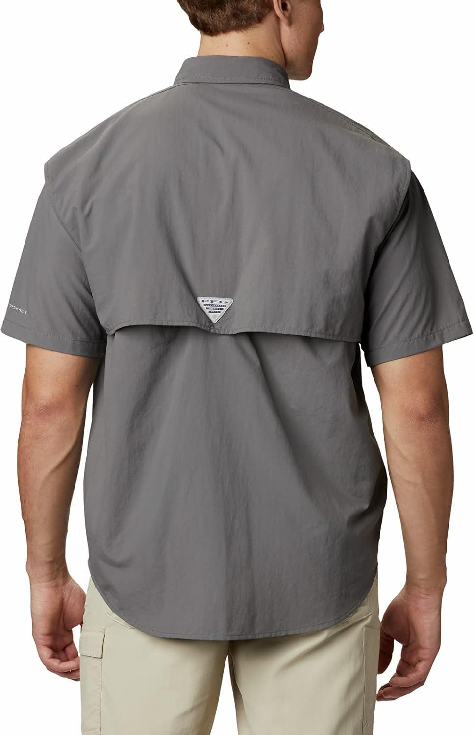 imageColumbia Mens PFG Bahama II Short Sleeve Fishing ShirtCity Grey