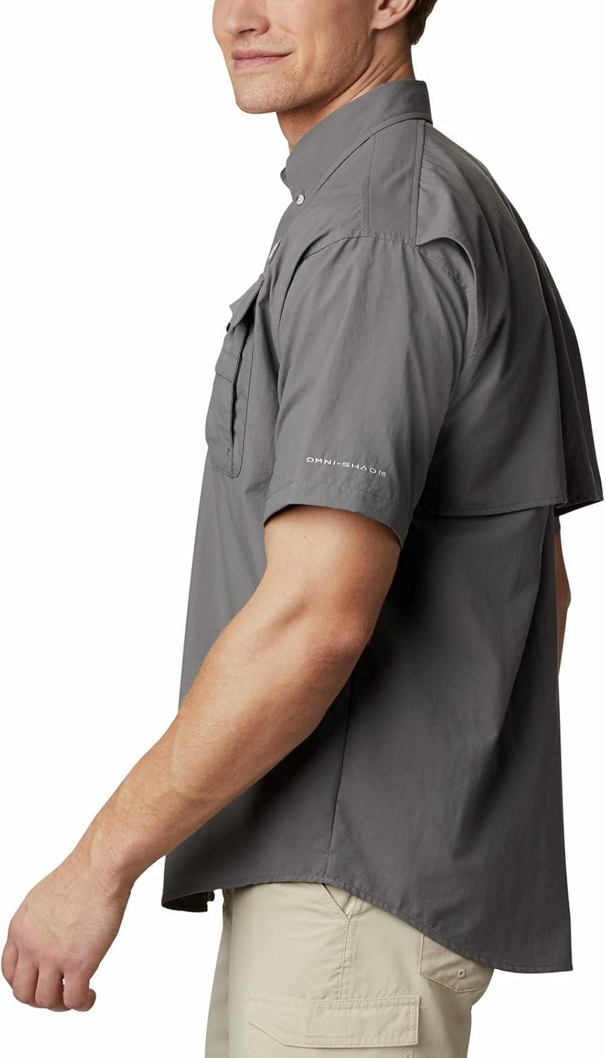 imageColumbia Mens PFG Bahama II Short Sleeve Fishing ShirtCity Grey