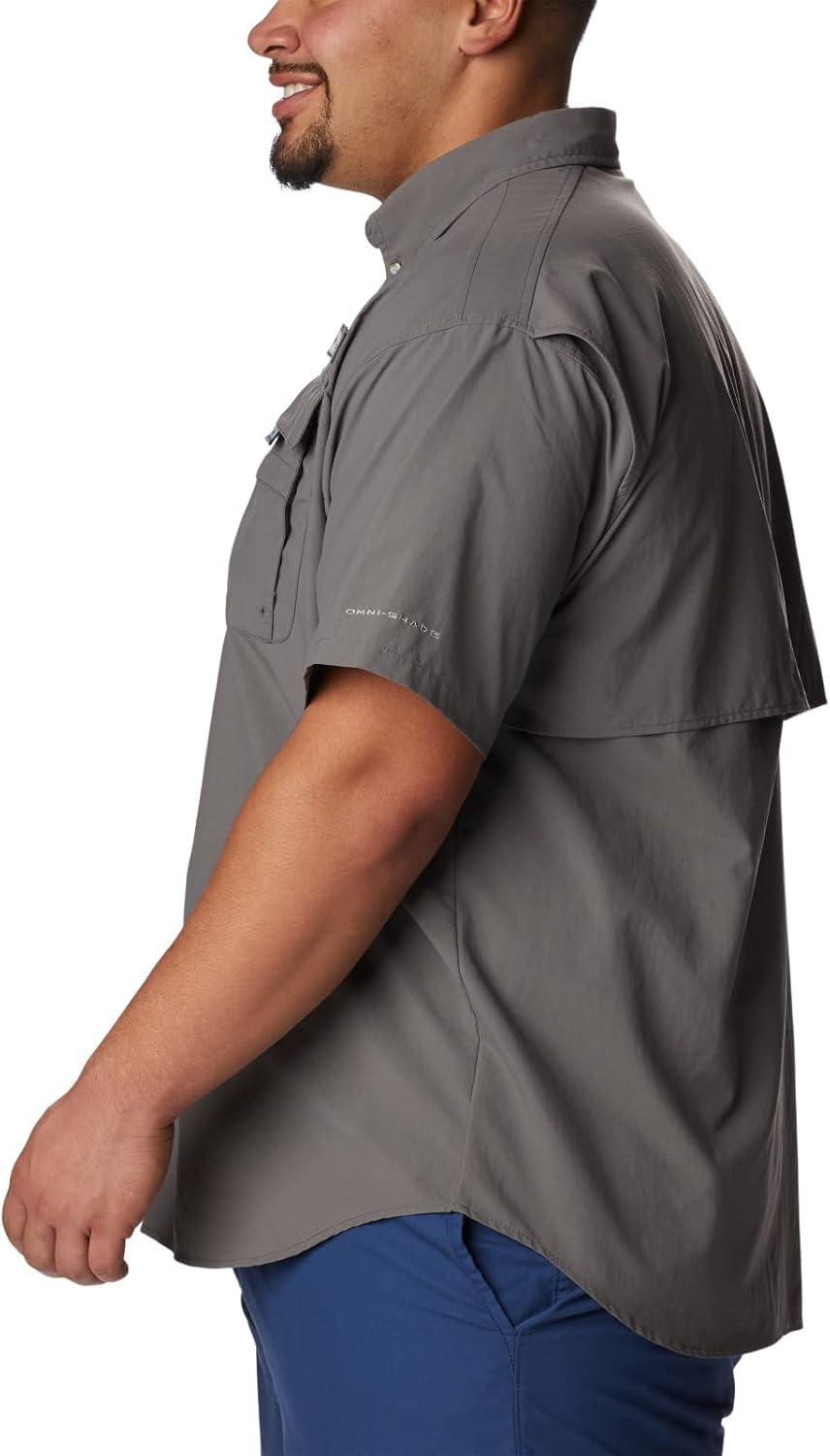 imageColumbia Mens PFG Bahama II Short Sleeve Fishing ShirtCity Grey