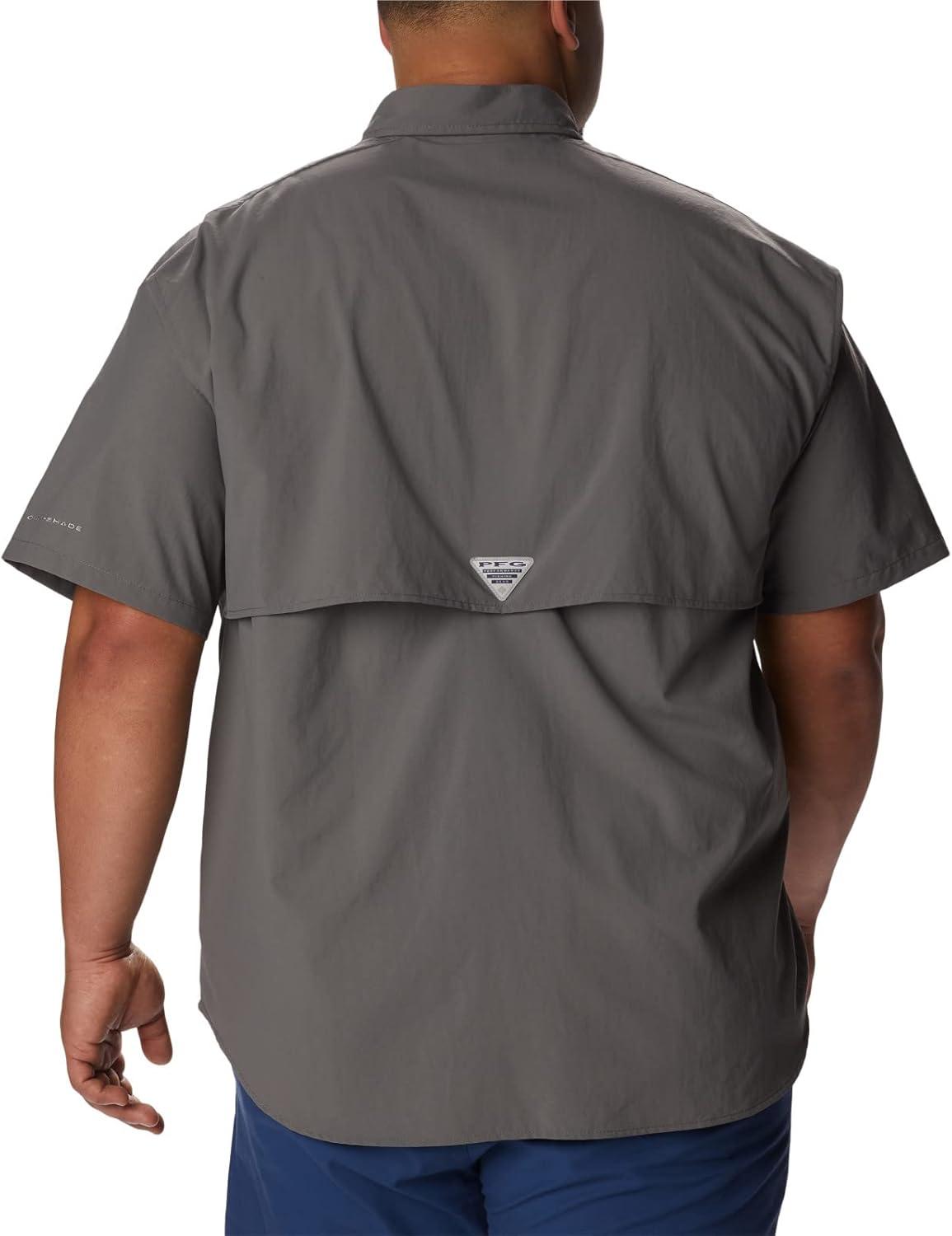 imageColumbia Mens PFG Bahama II Short Sleeve Fishing ShirtCity Grey