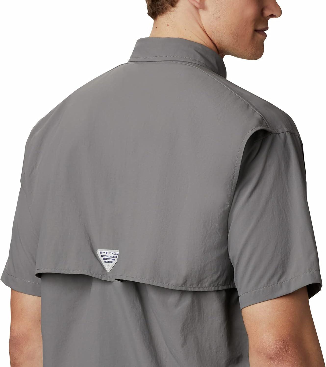 imageColumbia Mens PFG Bahama II Short Sleeve Fishing ShirtCity Grey