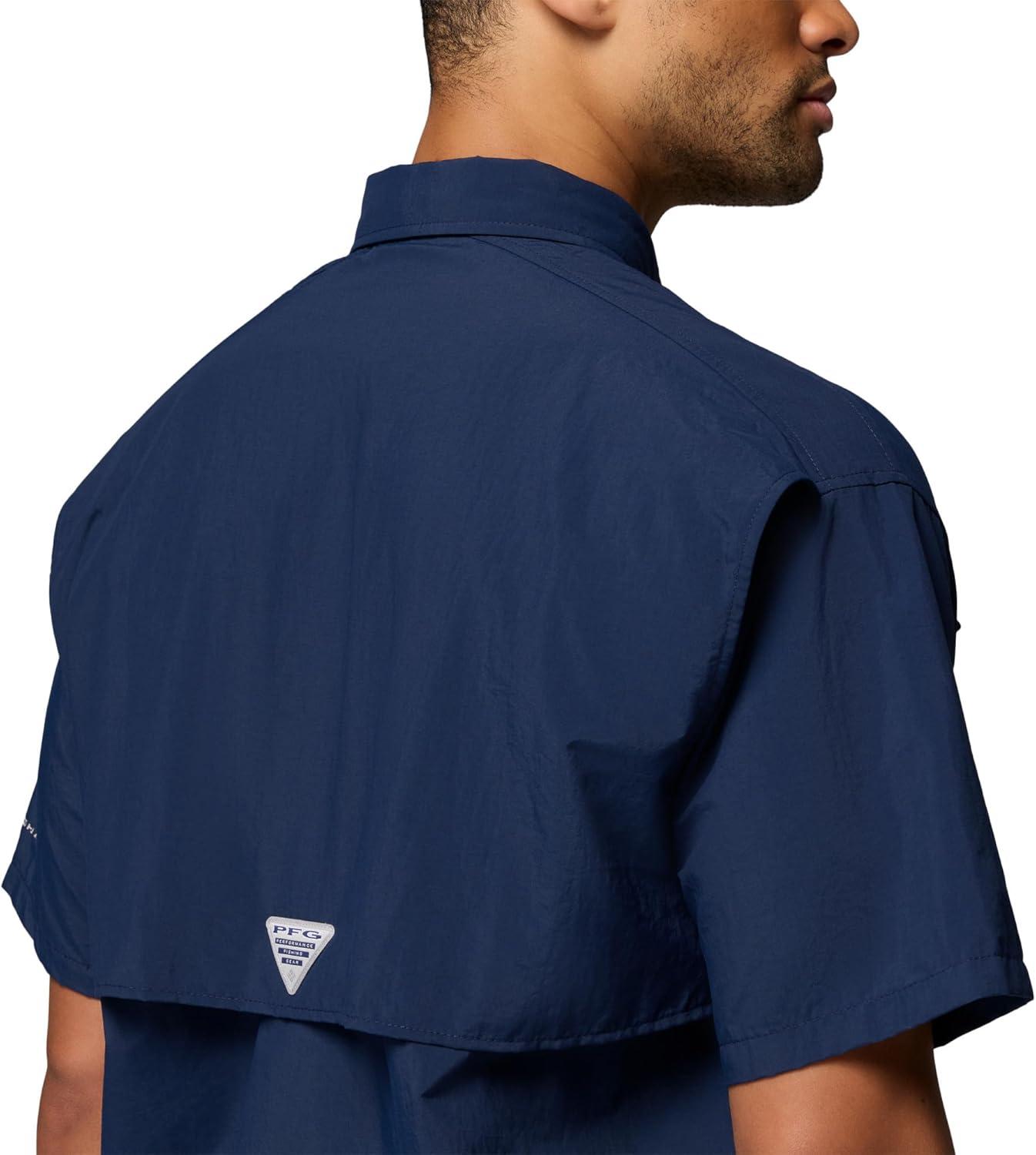 imageColumbia Mens PFG Bahama II Short Sleeve Fishing ShirtCollegiate Navy