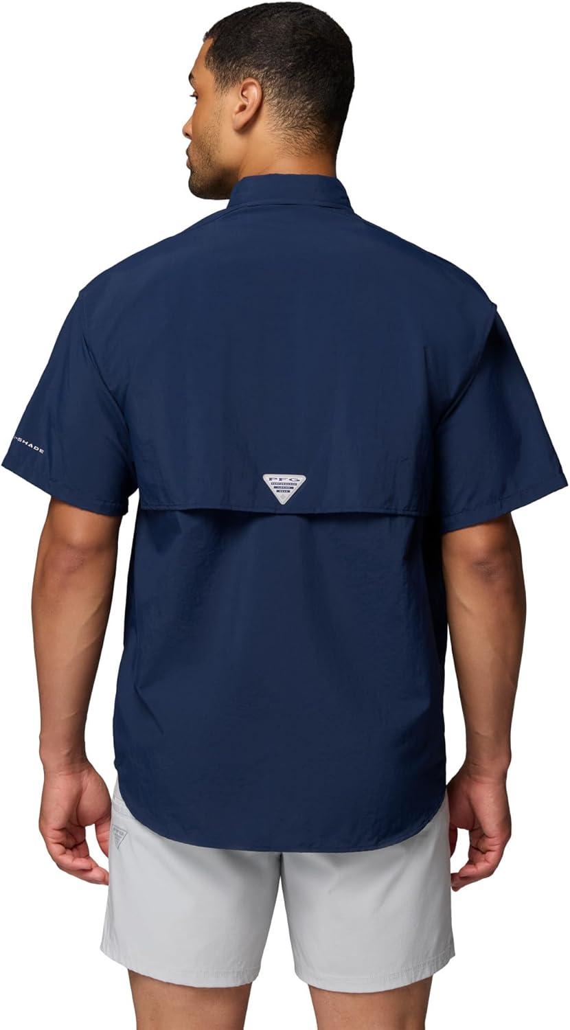 imageColumbia Mens PFG Bahama II Short Sleeve Fishing ShirtCollegiate Navy