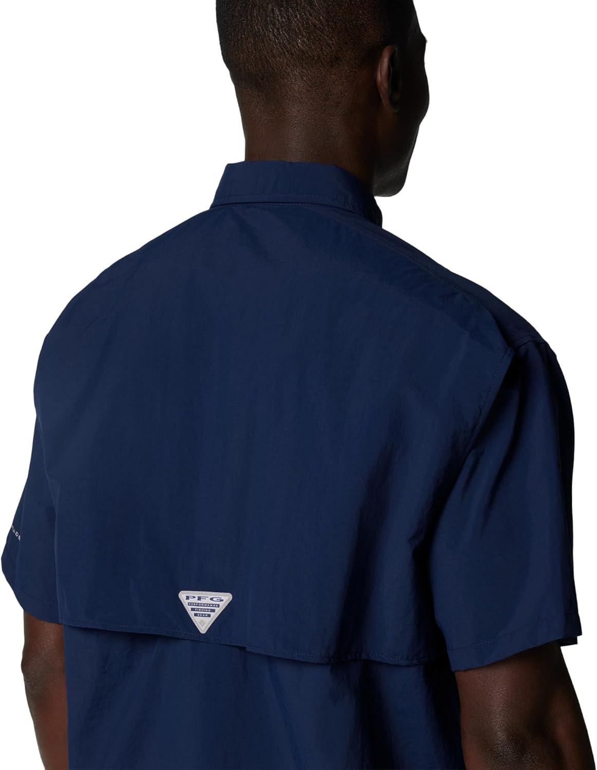 imageColumbia Mens PFG Bahama II Short Sleeve Fishing ShirtCollegiate Navy