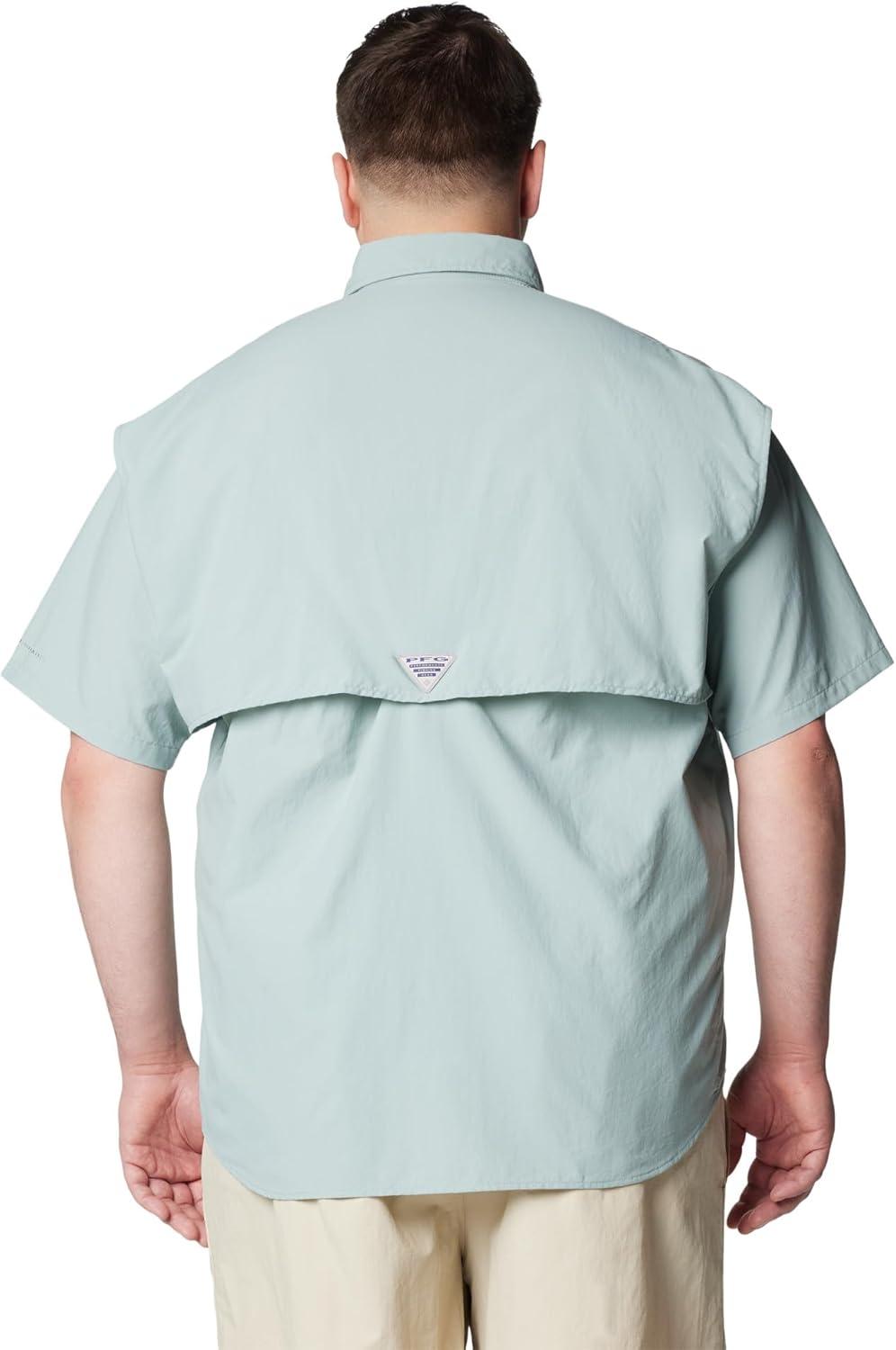 imageColumbia Mens PFG Bahama II Short Sleeve Fishing ShirtCrushed Blue