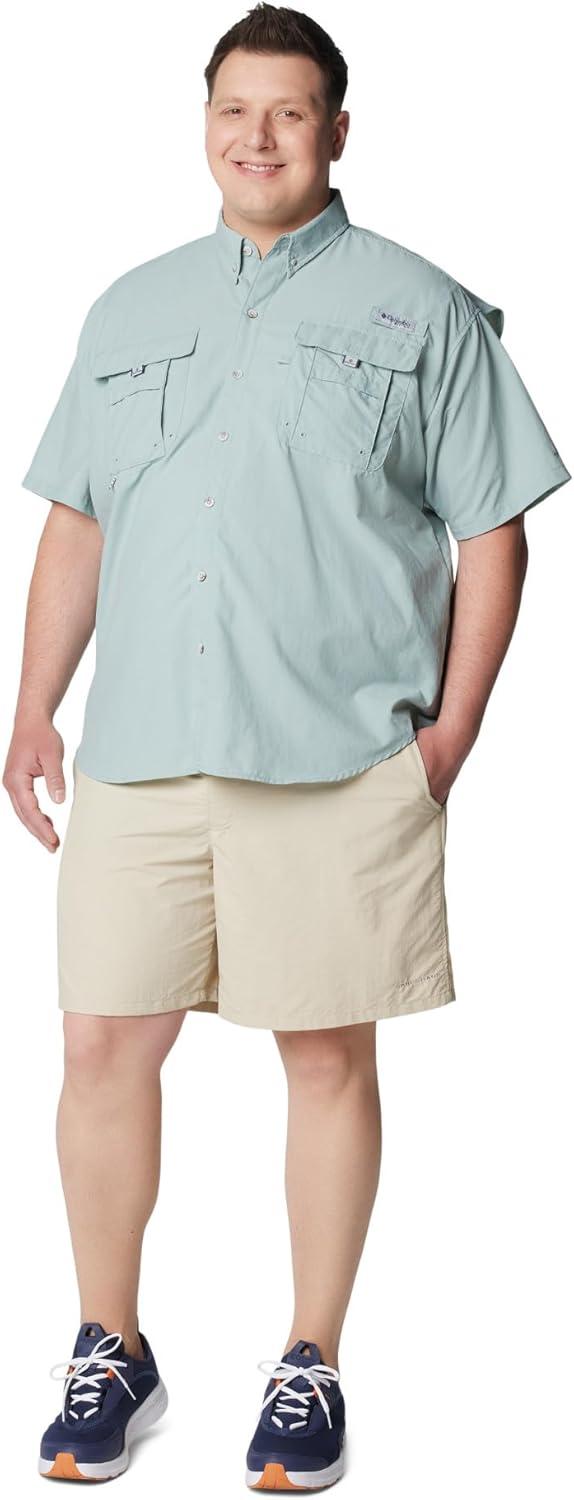 imageColumbia Mens PFG Bahama II Short Sleeve Fishing ShirtCrushed Blue