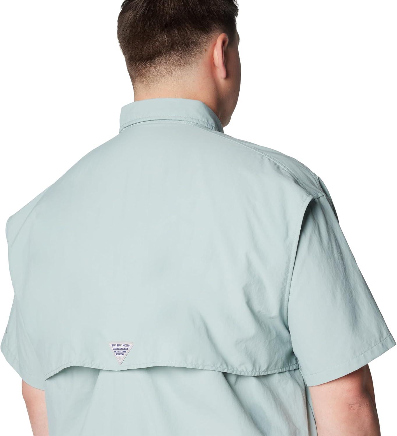 imageColumbia Mens PFG Bahama II Short Sleeve Fishing ShirtCrushed Blue