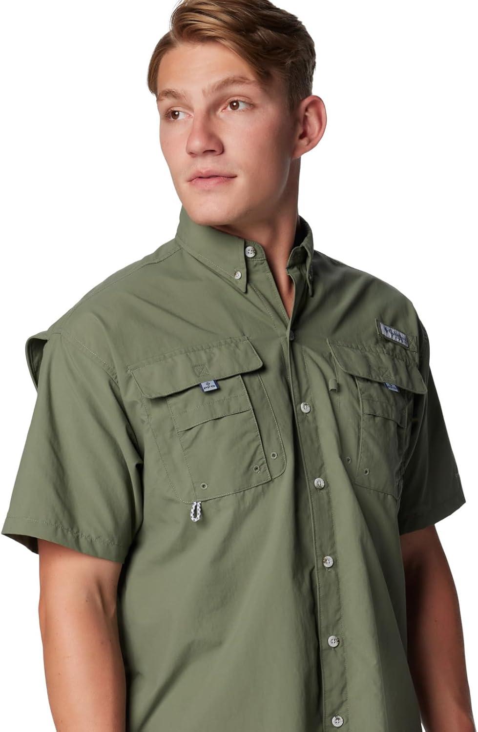 imageColumbia Mens PFG Bahama II Short Sleeve Fishing ShirtCypress