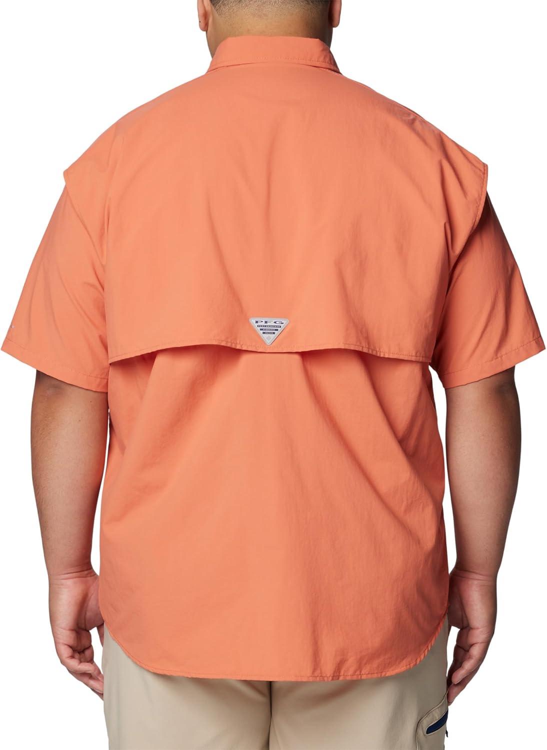 imageColumbia Mens PFG Bahama II Short Sleeve Fishing ShirtFaded Peach