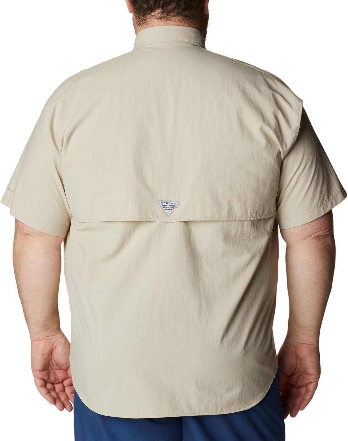 imageColumbia Mens PFG Bahama II Short Sleeve Fishing ShirtFossilRealtree Edge