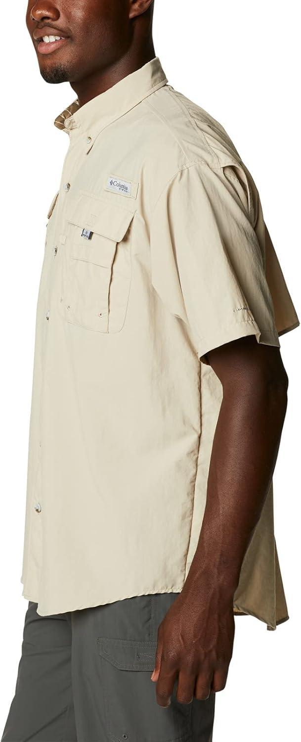 imageColumbia Mens PFG Bahama II Short Sleeve Fishing ShirtFossilRealtree Edge