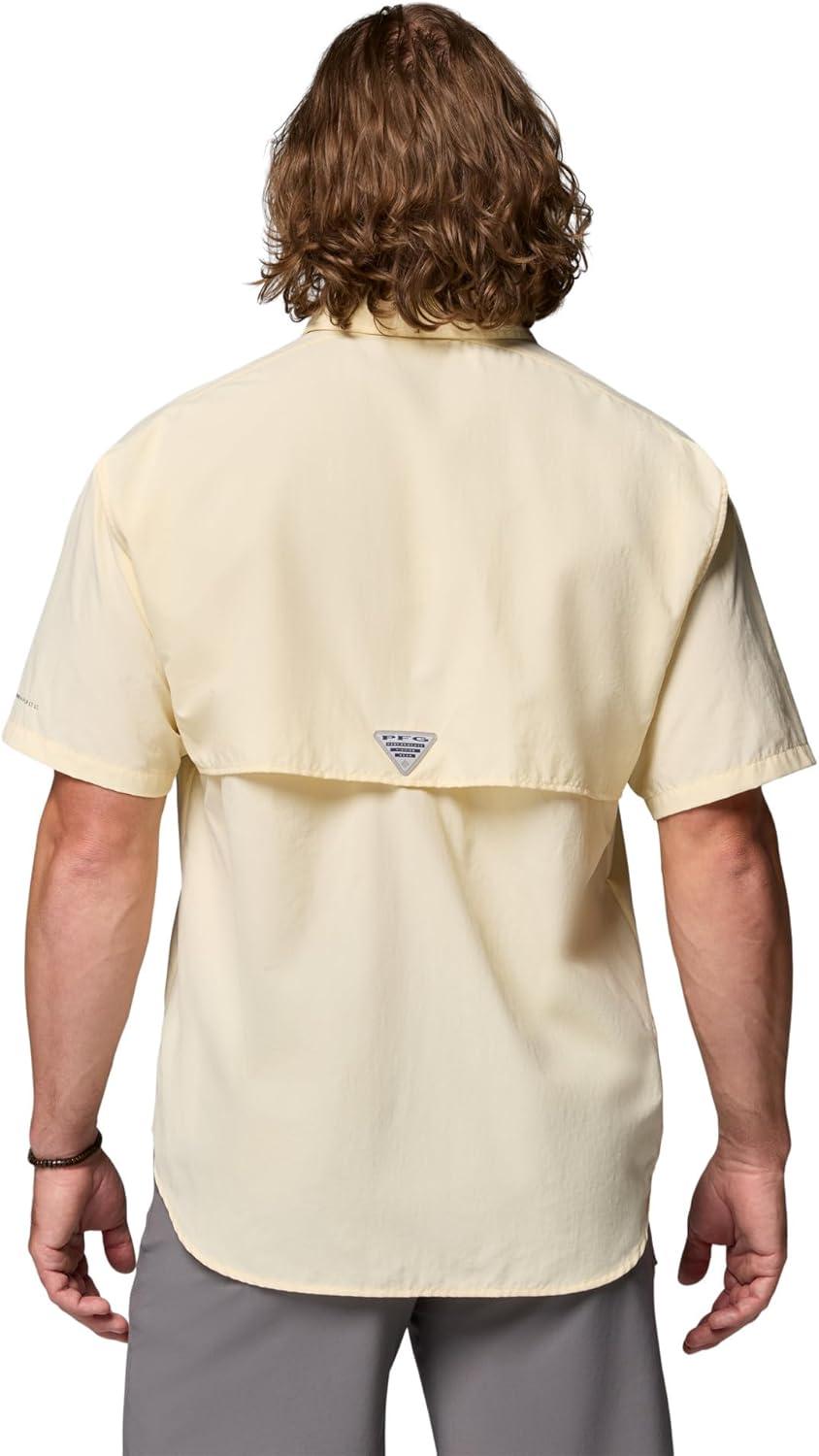 imageColumbia Mens PFG Bahama II Short Sleeve Fishing ShirtLemon Wash