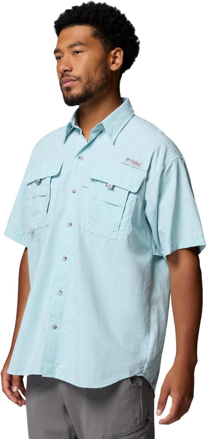 imageColumbia Mens PFG Bahama II Short Sleeve Fishing ShirtMarine Light