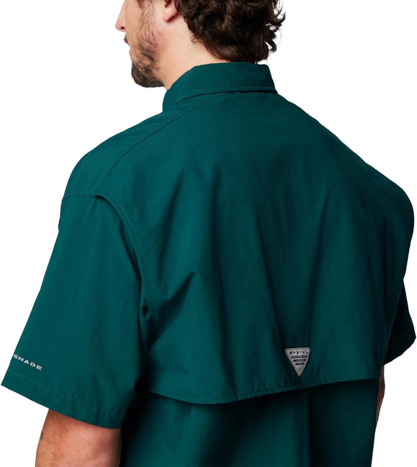 imageColumbia Mens PFG Bahama II Short Sleeve Fishing ShirtMidnight Teal