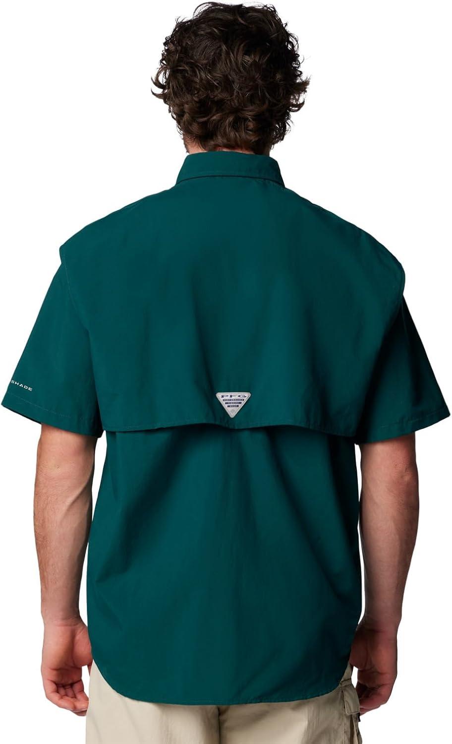 imageColumbia Mens PFG Bahama II Short Sleeve Fishing ShirtMidnight Teal