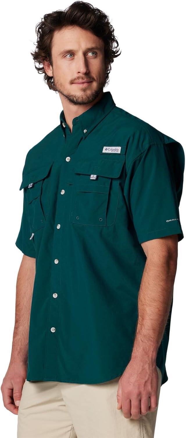 imageColumbia Mens PFG Bahama II Short Sleeve Fishing ShirtMidnight Teal