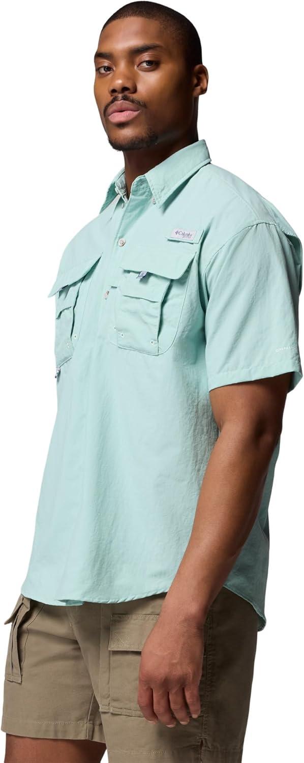 imageColumbia Mens PFG Bahama II Short Sleeve Fishing ShirtMisty Jade