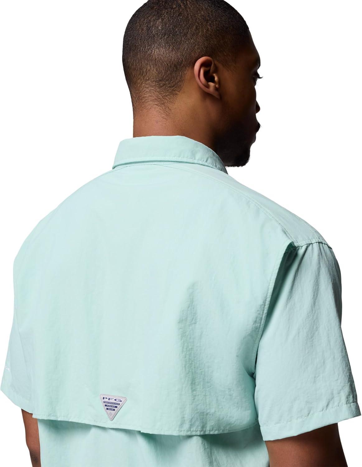 imageColumbia Mens PFG Bahama II Short Sleeve Fishing ShirtMisty Jade