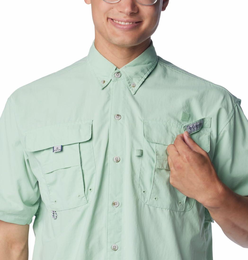imageColumbia Mens PFG Bahama II Short Sleeve Fishing ShirtNew Mint
