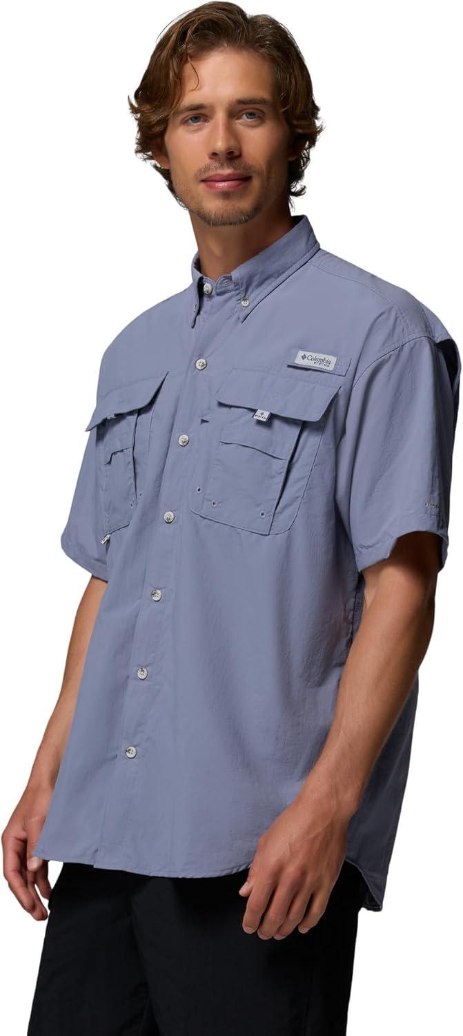 imageColumbia Mens PFG Bahama II Short Sleeve Fishing ShirtNew Moon