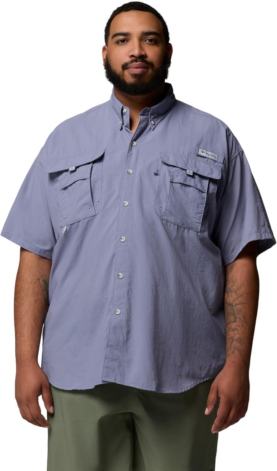 imageColumbia Mens PFG Bahama II Short Sleeve Fishing ShirtNew Moon