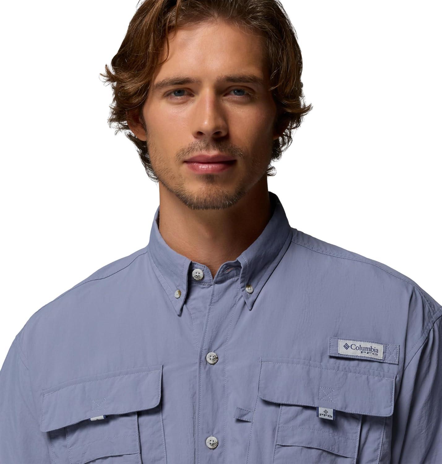 imageColumbia Mens PFG Bahama II Short Sleeve Fishing ShirtNew Moon